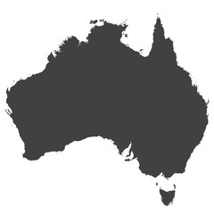 Fototapeta premium Australia map vector. High detailed illustration of Australia map