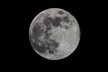 ４月１９日　月齢14.20　２２時４６分　平成最後の満月