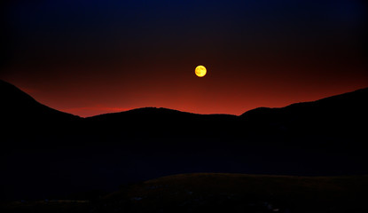 The rising of the moon