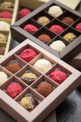  assorted truffles in a box