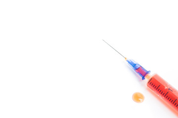 Syringe with injection isolated