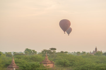 Balloons in Bagan, Myanmar.