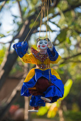 Bonecos marionetes (puppets) em Bagan, Myanmar.