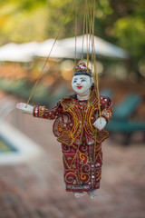 Bonecos marionetes (puppets) em Bagan, Myanmar.