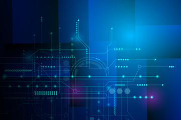 未来的なテクノロジーの背景イラスト