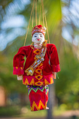 Bonecos marionetes (puppets) em Bagan, Myanmar.