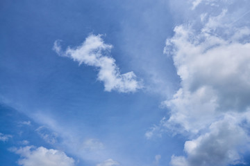 Fototapeta na wymiar Clouds on a blue sky sunny day