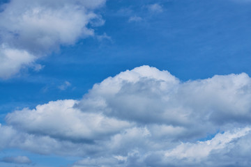 Clouds on a blue sky sunny day