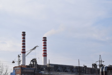 Industrial landscape. Plants.