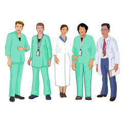 Medical team Doctor nurse Patient