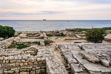 The ruins of the ancient city by the sea