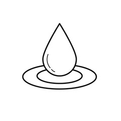 drop icon, drop water icon in trendy flat design