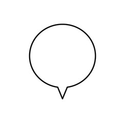 Speech bubbles outline icon.