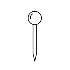 Push pin outline icon