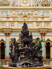 The Vinh Trang Temple in My Tho,  Vietnam