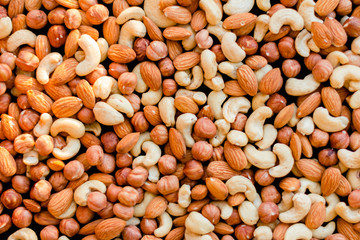 Assorted nuts (almonds, filberts, walnuts, cashews)