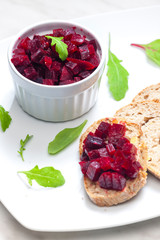 fresh beetroot salad