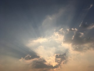 dramatic sky with clouds
