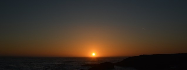 Sunset Impressions from Mendocino Coast from April 28, 2017, California USA 
