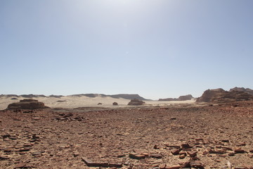 Stony mountains in the Sinai desert