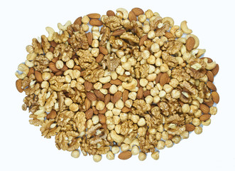 raisins nuts almonds cashews hazelnuts walnut mix platter texture