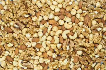 raisins nuts almonds cashews hazelnuts walnut mix platter texture