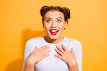 Close-up portrait of her she nice-looking attractive winsome fascinating lovely cheerful cheery...