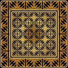 Obraz premium Design With Abstract Hand Drawn Geometric Pattern With Decorative Element. Vector Illustration. Template Design For Card, Shawl, Bandanna, Fashion Print