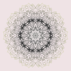 Ethnic, Colorful Henna Mandala Design. Ornament Round Concept. Vector Decorative Illustration Design. Pastel gradient