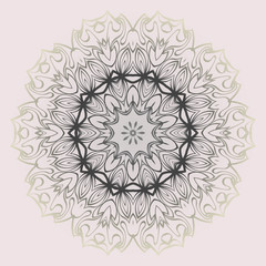 Ethnic, Colorful Henna Mandala Design. Ornament Round Concept. Vector Decorative Illustration Design. Pastel gradient