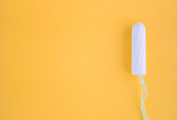 Female hygiene for a period of days, menstrual cycle moth. Protective care for women's health. Top view, flat lay.