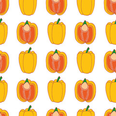 Pepper seamless pattern