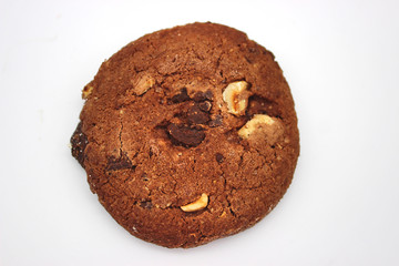 Oat cookies. Isolated image on white background.
