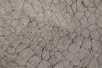 cracked asphalt