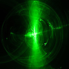 green glow energy wave. lighting effect abstract background.
