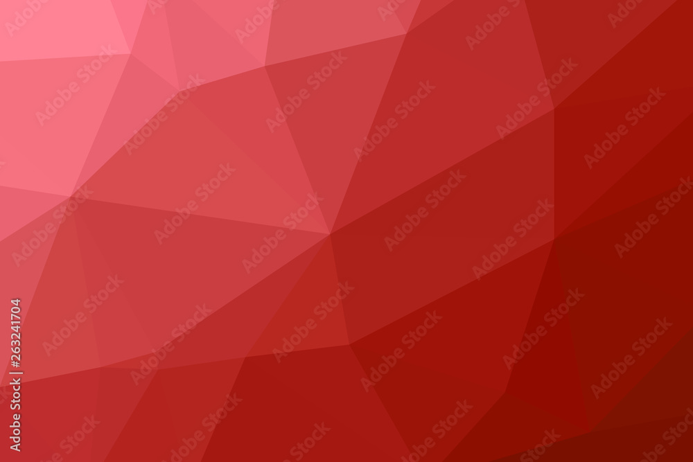 Wall mural red geometric rumpled triangular low poly origami style gradient illustration graphic background.