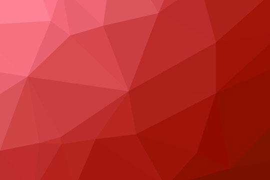 red geometric rumpled triangular low poly origami style gradient illustration graphic background.
