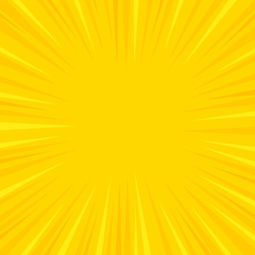 Comics rays background with halftones. Vector summer backdrop for your illustrations