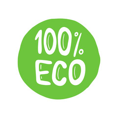 Eco bio organic hand drawn doodle elements