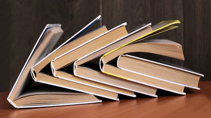 Set of old paper books