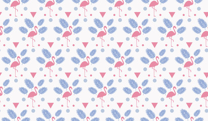 Tropical Decoration Pattern. Endless Vector Background.