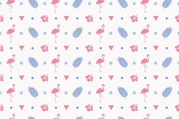 Tropical Decoration Pattern. Endless Vector Background.