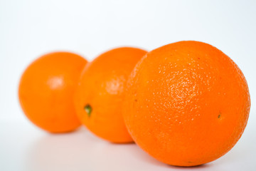 oranges isolated on white background