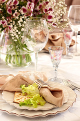 Table setting for passover
