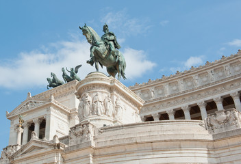 Fototapeta na wymiar Vittorio Emanuele II Monument. Rome. Italy