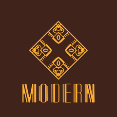Modern Art Deco Logo