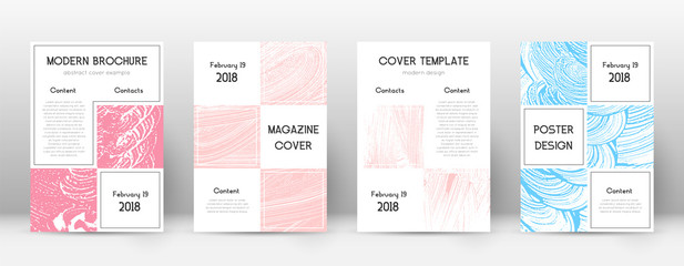 Cover page design template. Business brochure layo