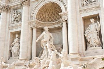 The Trevi Fountain in Rome, Italy