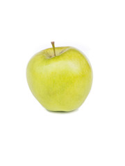 Green apple on white background, fruit healthy concept