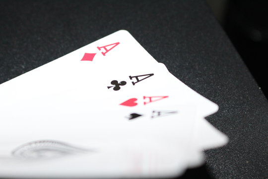 four aces card playing 